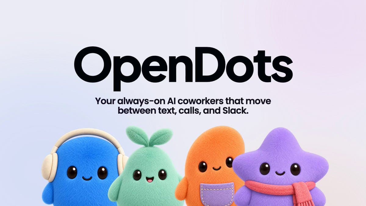 OpenDots 공개: OpenAI Dots를 하루 만에 오픈소스로, 내 서버에 설치하는 상시 AI 어시스턴트