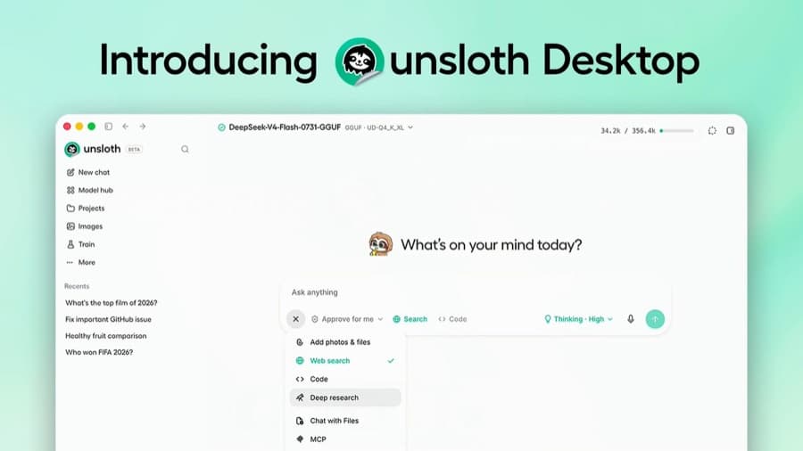 Unsloth Desktop 공개, 이제 내 컴퓨터가 AI 학습 서버가 된다