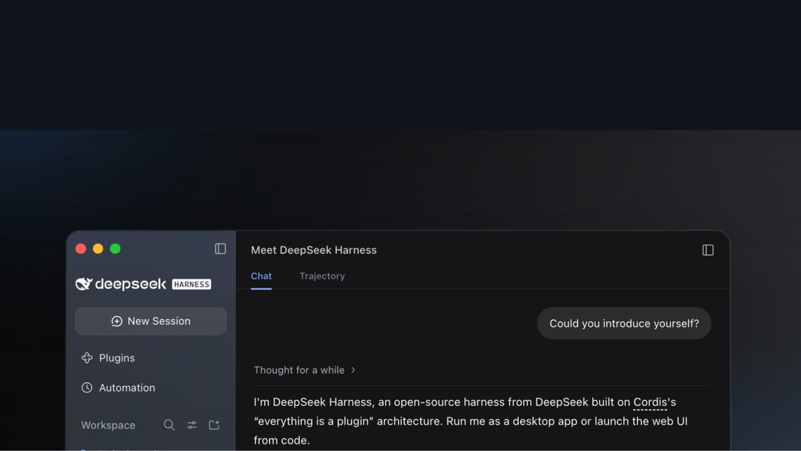DeepSeek Harness 데스크톱 앱 출시: 문서·코드 작업을 한 대화에서 끝내는 AI 작업 공간